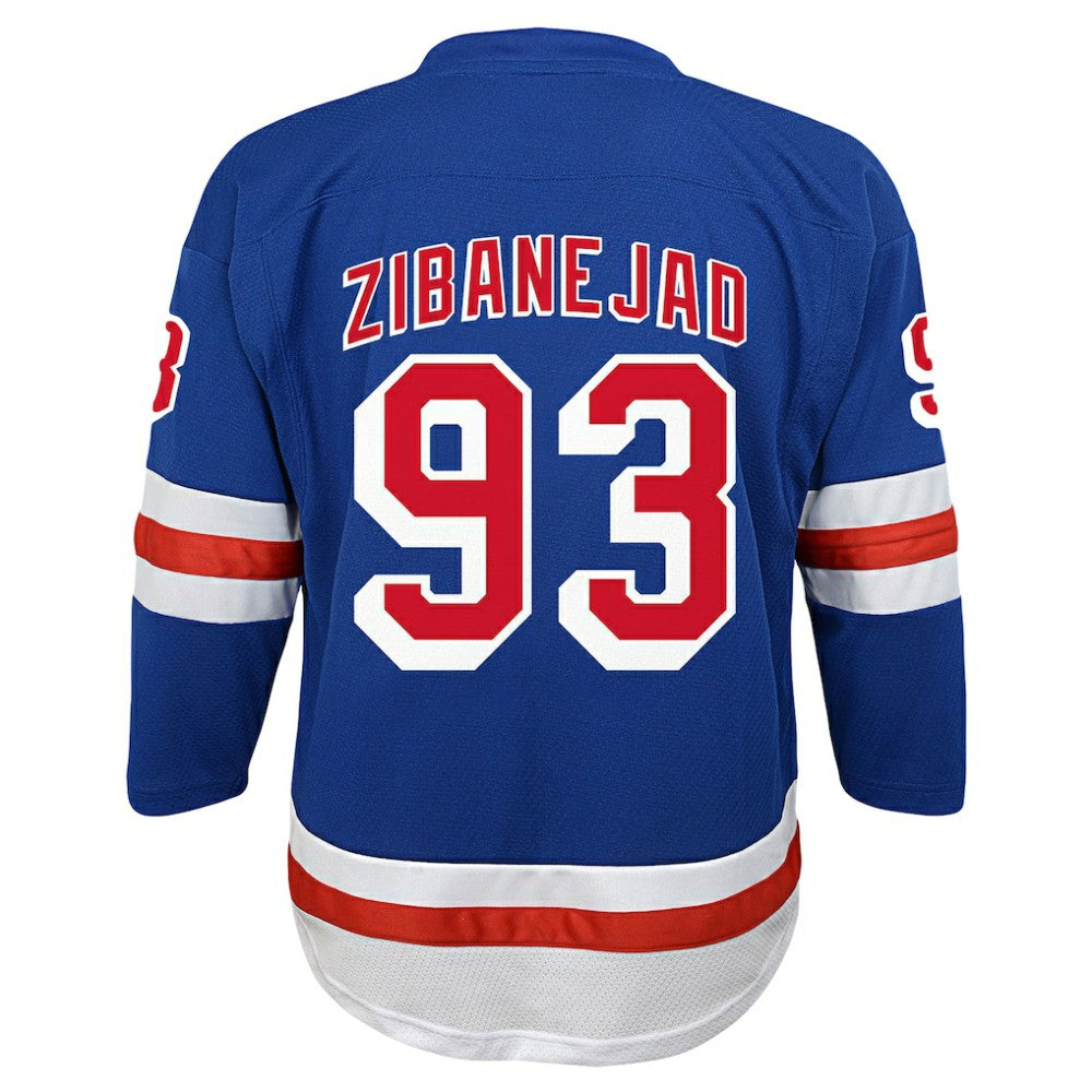 Mika Zibanejad New York Rangers Youth Home Replica Player Jersey - Blue Jerseys