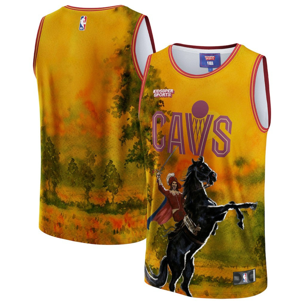 Cleveland Cavaliers NBA & KidSuper Studios Unisex Hometown Jersey sale - Gold sale