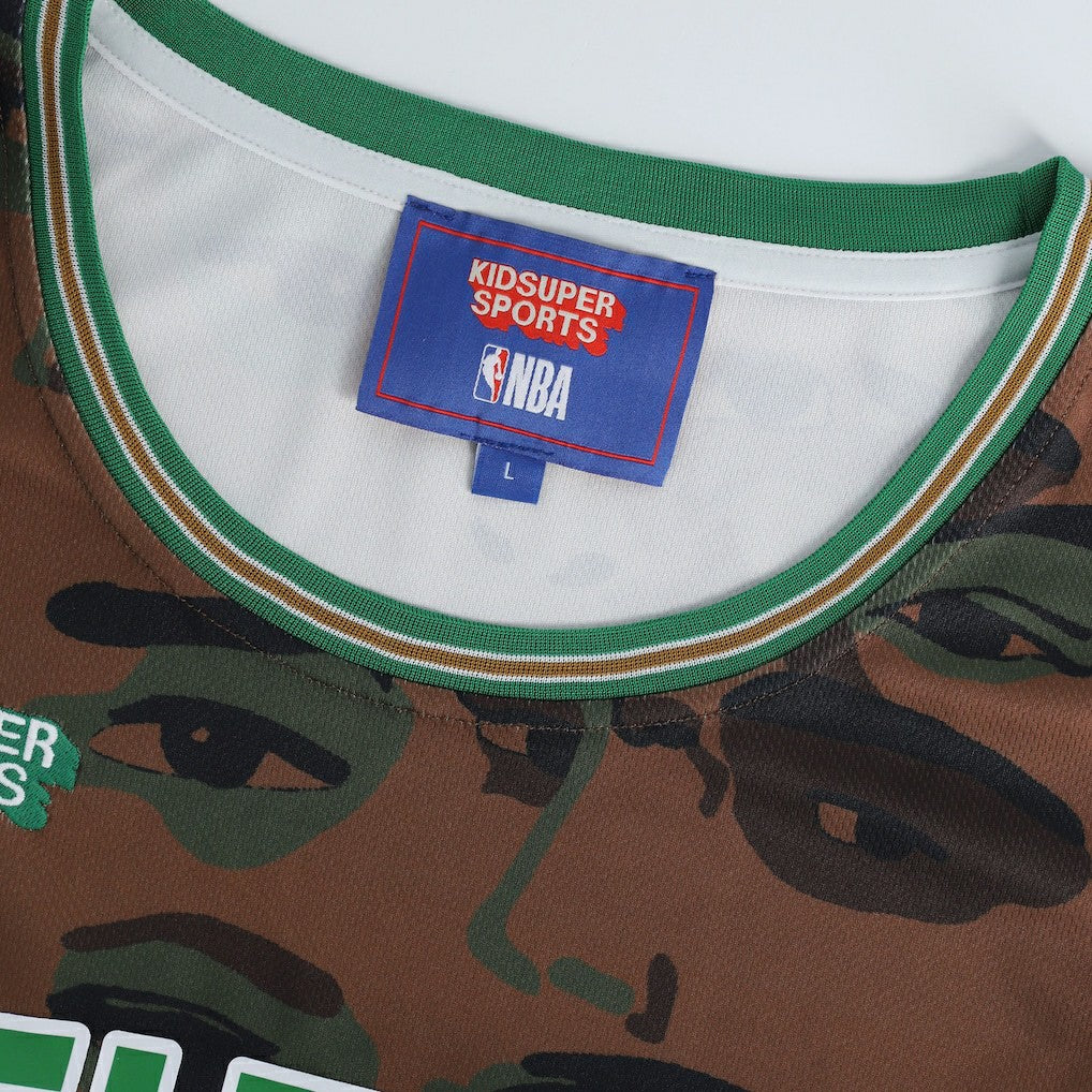 Boston Celtics NBA & KidSuper Studios Unisex Hometown Jersey - Brown shop