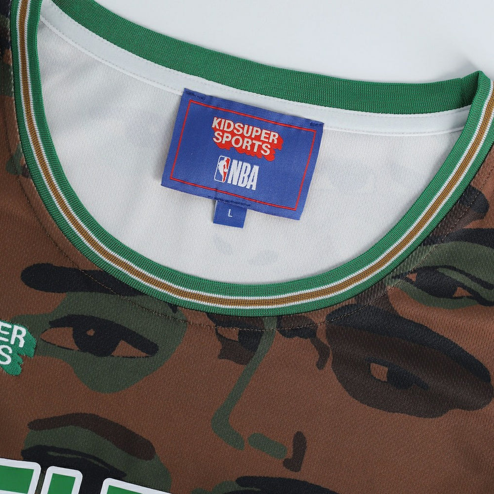 Boston Celtics NBA & KidSuper Studios Unisex Hometown Jersey - Brown shop