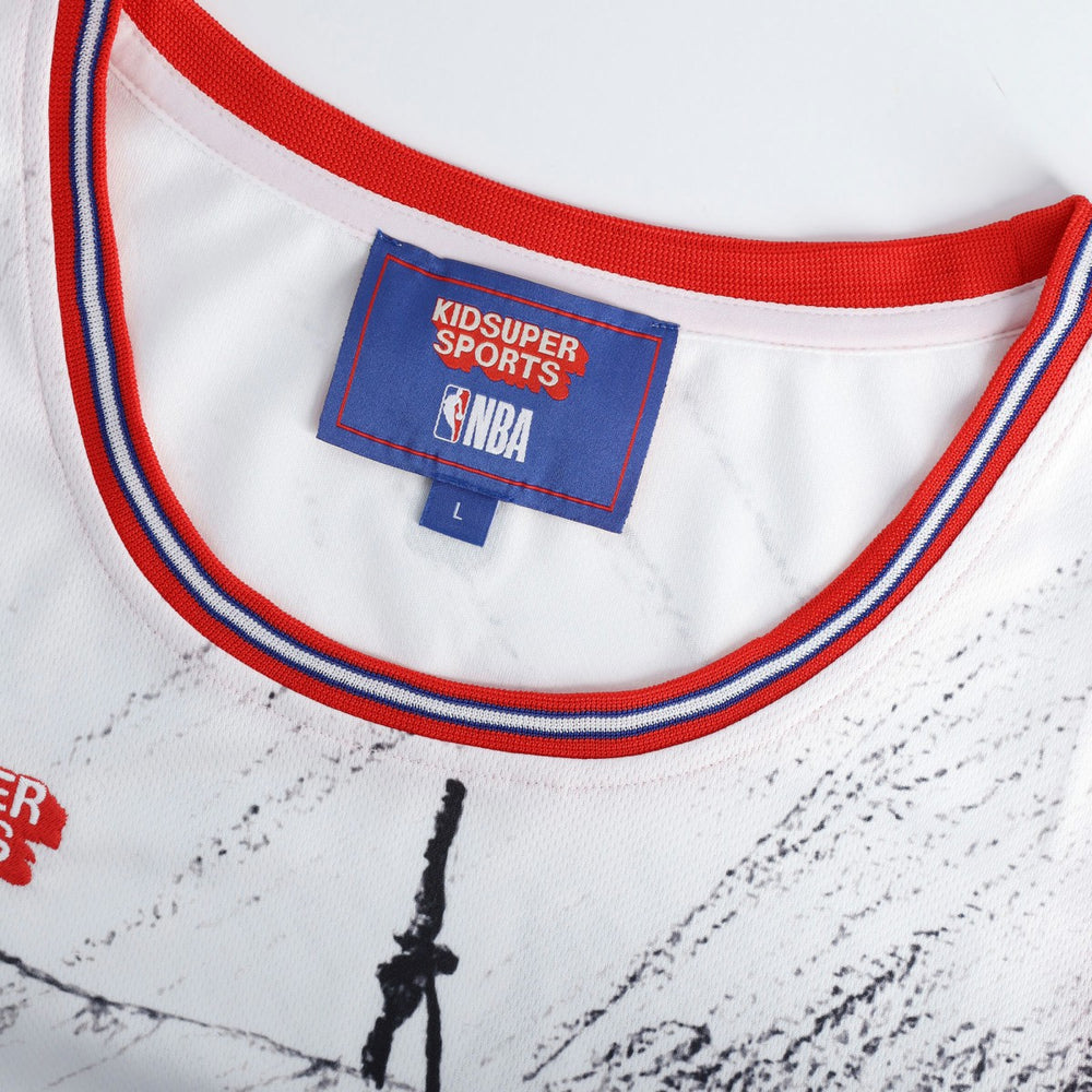 LA Clippers NBA & KidSuper Studios Unisex Hometown Jersey - Gray sale