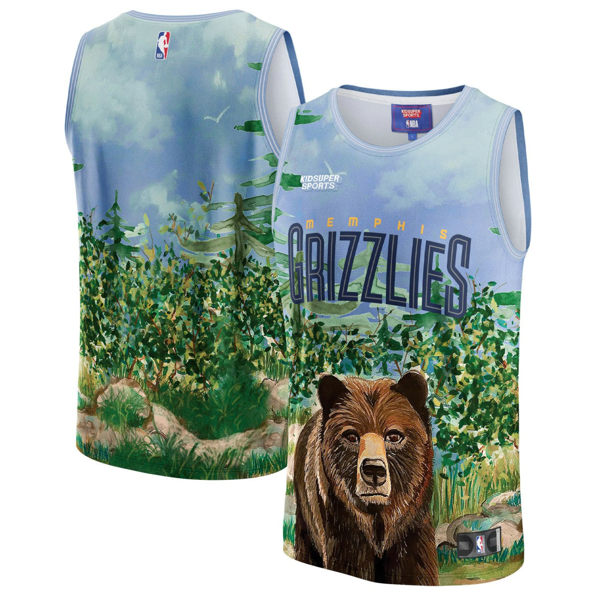 Memphis Grizzlies NBA & KidSuper Studios Unisex Hometown Jersey - Teal for sale
