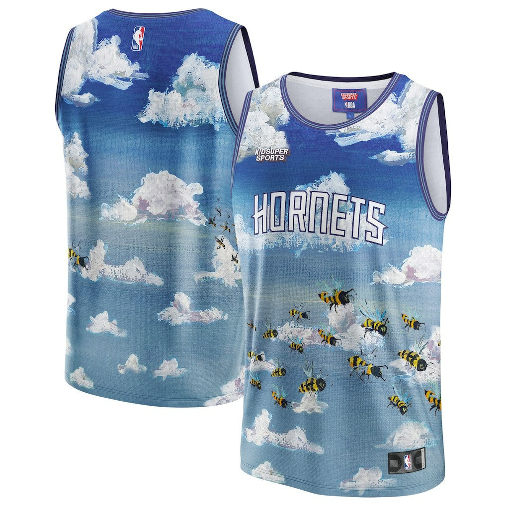 Charlotte Hornets NBA & KidSuper Studios Unisex Hometown Jersey - Blue sale