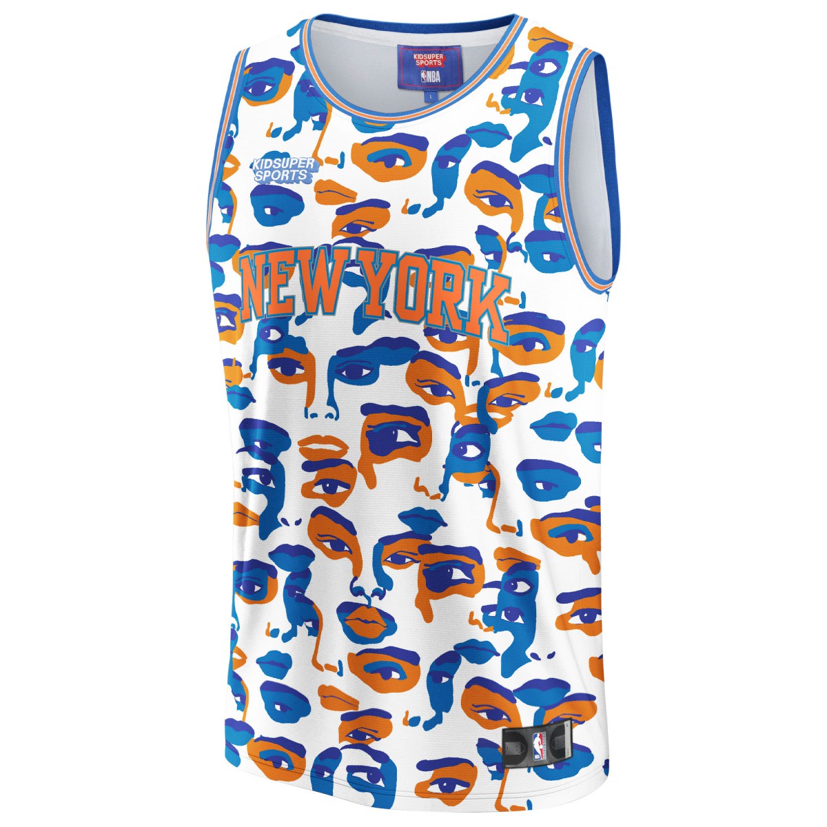 New York Knicks NBA & KidSuper Studios Unisex Hometown Jersey - White cheap