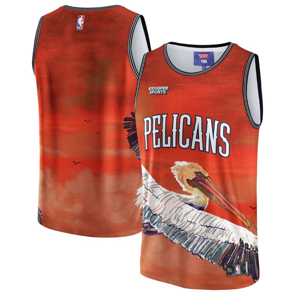 New Orleans Pelicans NBA & KidSuper Studios Unisex Hometown Jersey - Red online
