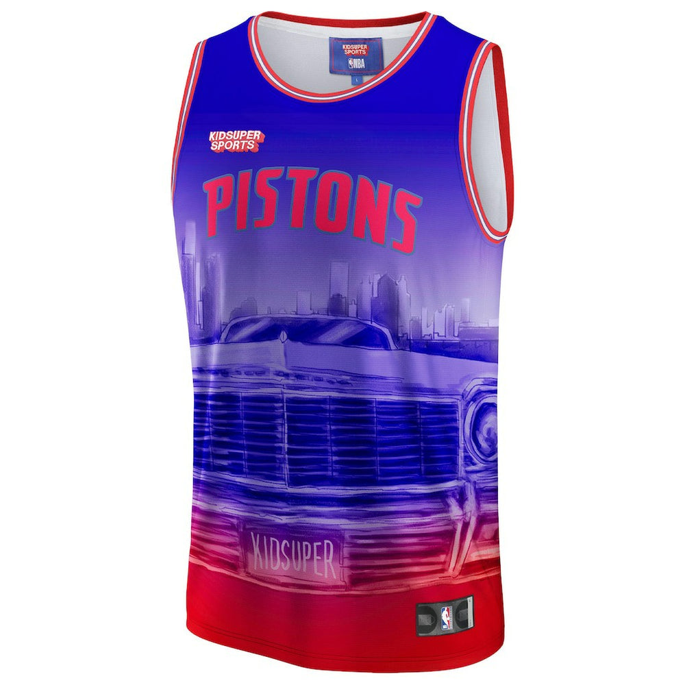 Detroit Pistons NBA & KidSuper Studios Unisex Hometown Jersey sale - Red cheap