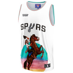 San Antonio Spurs NBA & KidSuper Studios Unisex Hometown Jersey - White cheap