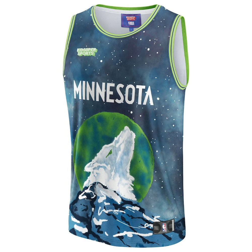 Minnesota Timberwolves NBA & KidSuper Studios Unisex Hometown Jersey - Blue discount