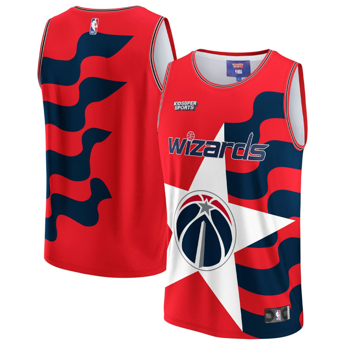 Washington Wizards NBA & KidSuper Studios Unisex Hometown Jersey - Red online