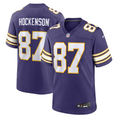 T.J. Hockenson Minnesota Vikings Classic Player Game Jersey - Purple discount