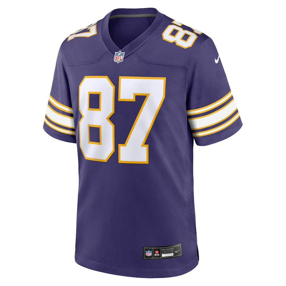 T.J. Hockenson Minnesota Vikings Classic Player Game Jersey - Purple discount