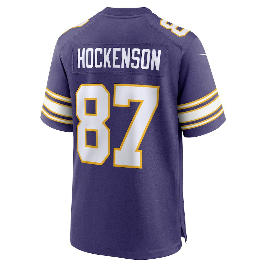 T.J. Hockenson Minnesota Vikings Classic Player Game Jersey - Purple discount