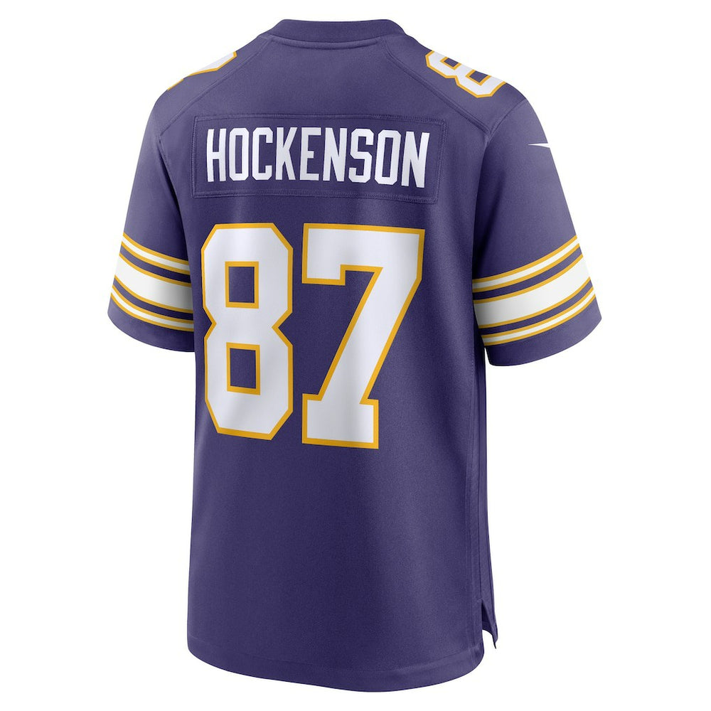 T.J. Hockenson Minnesota Vikings Classic Player Game Jersey - Purple discount