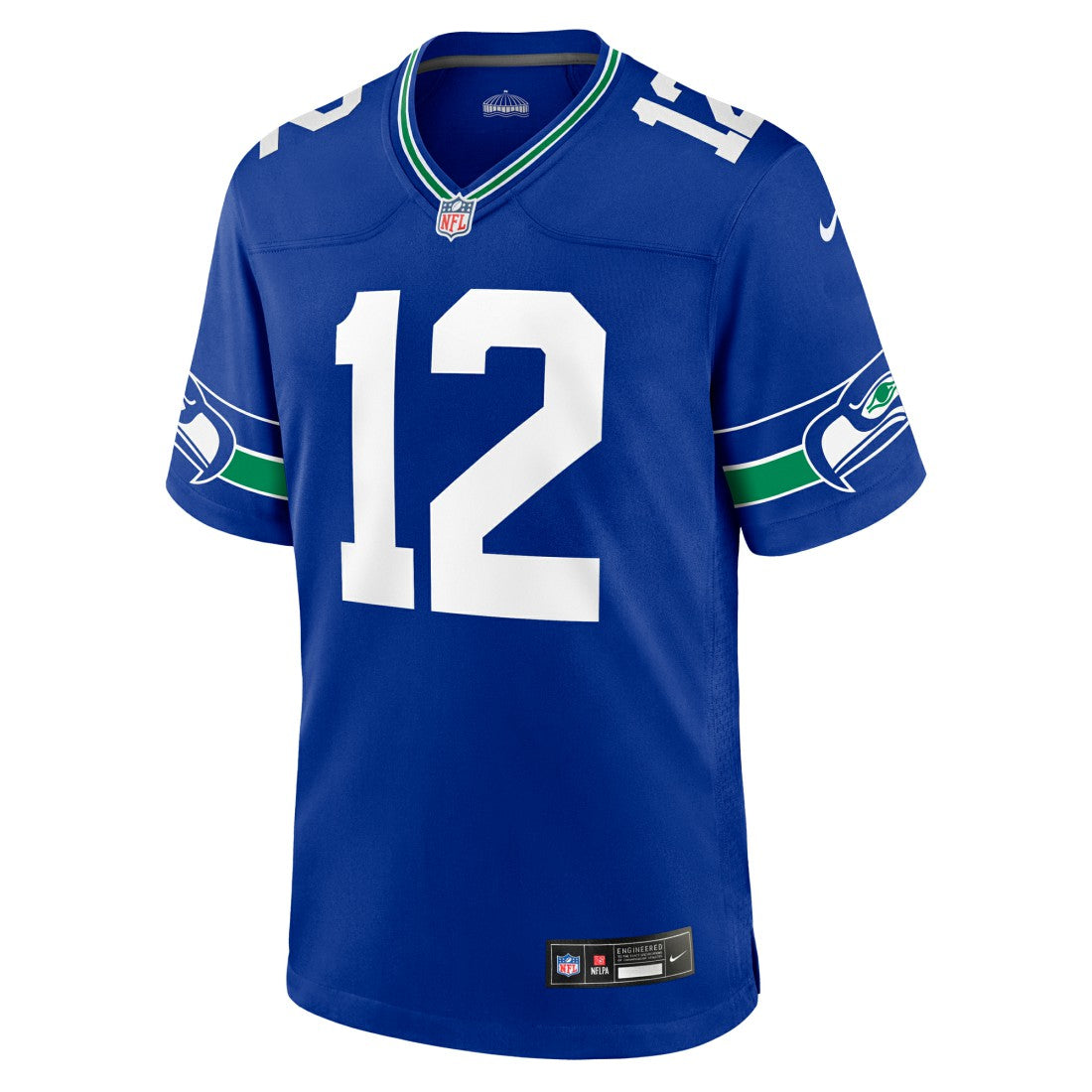 12s Seattle Seahawks Throwback Player Game Jersey - Royal online