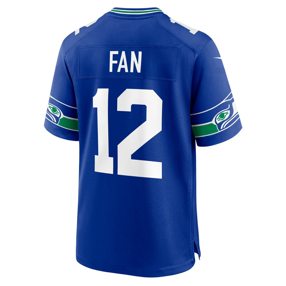 12s Seattle Seahawks Throwback Player Game Jersey - Royal online
