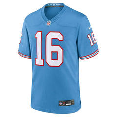 Treylon Burks Tennessee Titans Oilers Throwback Alternate Game Player Jersey - Light Blue on sale