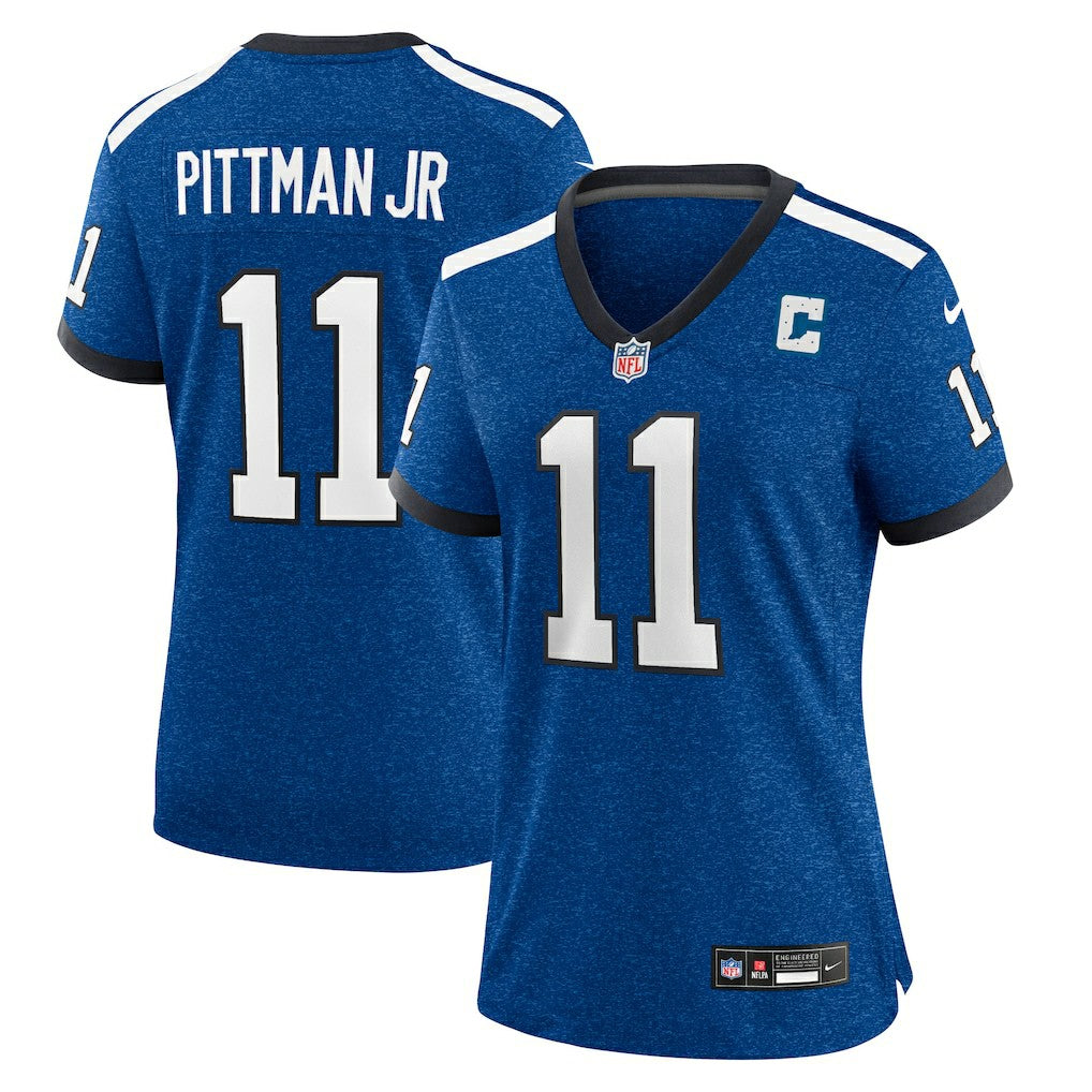 Michael Pittman Jr. Indianapolis Colts Women's Indiana Nights Alternate Game Jersey - Royal online