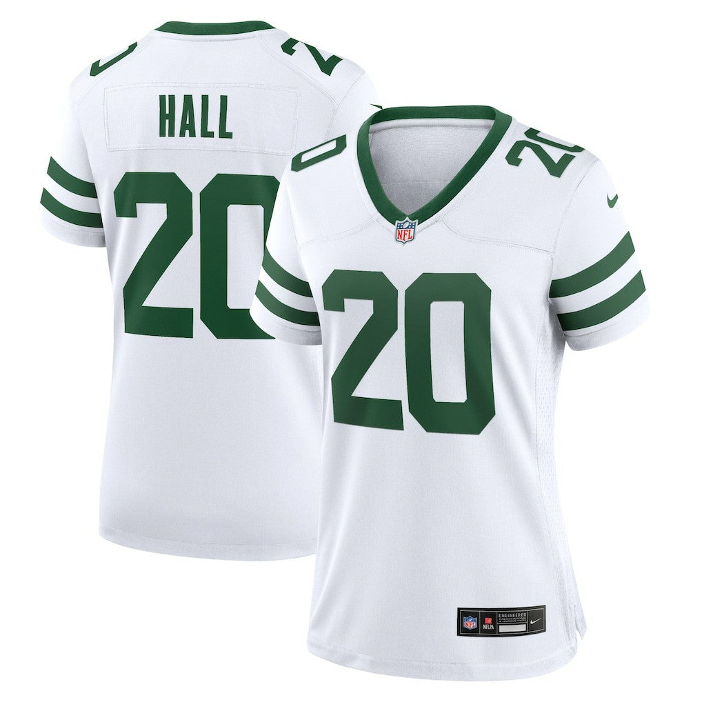 Breece Hall New York Jets Women's Game Jersey - Legacy White discount