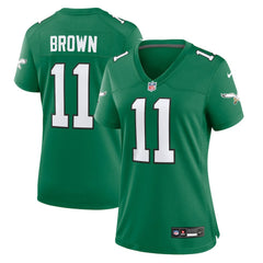 A.J. Brown Philadelphia Eagles Women's Player Jersey - Kelly Green cheap