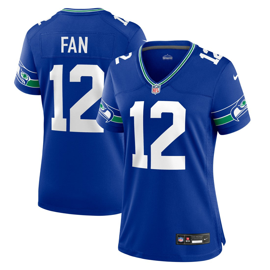 12s Seattle Seahawks Women's Player Jersey - Royal outlet