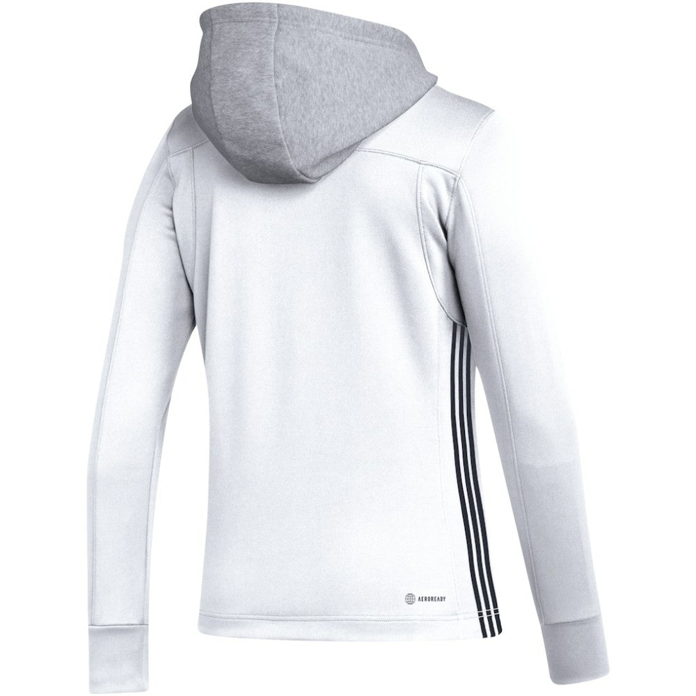 Los Angeles Kings adidas Women's Refresh Skate Lace AEROREADY Pullover Hoodie - White Hoodies