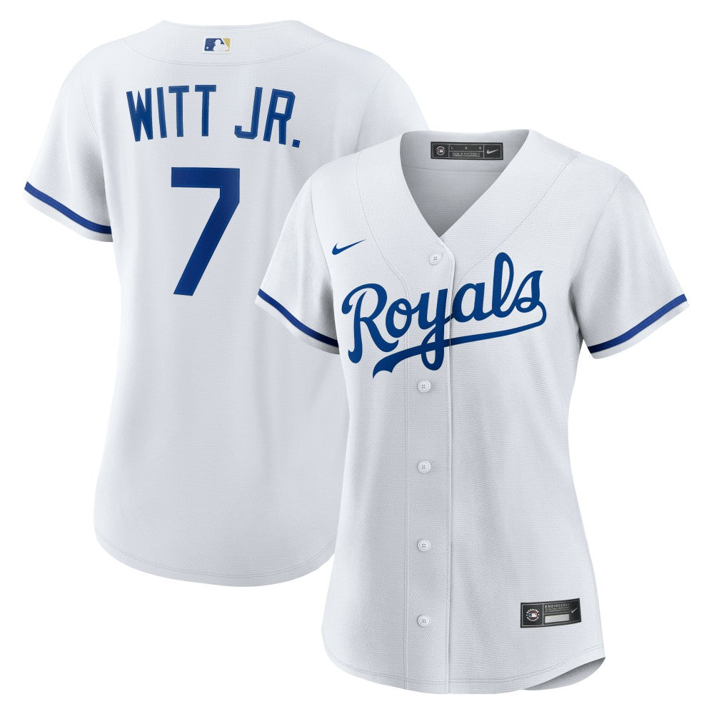 Bobby Witt Jr. Kansas City Royals Women's Home Replica Player Jersey White
