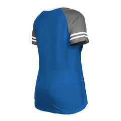 Indianapolis Colts New Era Women's Raglan Lace-Up T-Shirt - Royal on sale