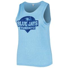 Toronto Blue Jays Soft as a Grape Women's Plus Size High Neck Tri-Blend Tank Top Royal