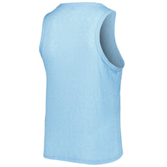 Texas Rangers Soft as a Grape Women's Plus Size High Neck Tri-Blend Tank Top Royal