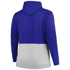 New York Mets Big & Tall Fleece Half-Zip Hoodie Royal/White