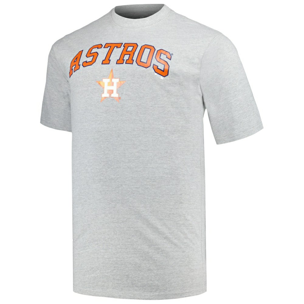 Houston Astros Profile Big & Tall T-Shirt Combo Pack Black/Heather Gray