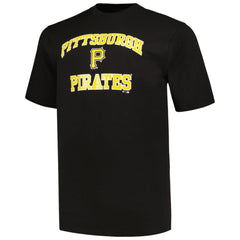 Pittsburgh Pirates Profile Big & Tall T-Shirt Combo Pack Black/Heather Gray