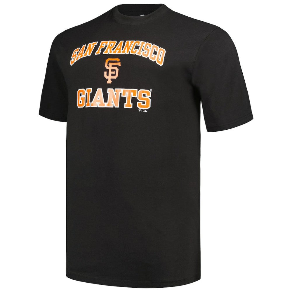San Francisco Giants Profile Big & Tall T-Shirt Combo Pack Black/Heather Gray