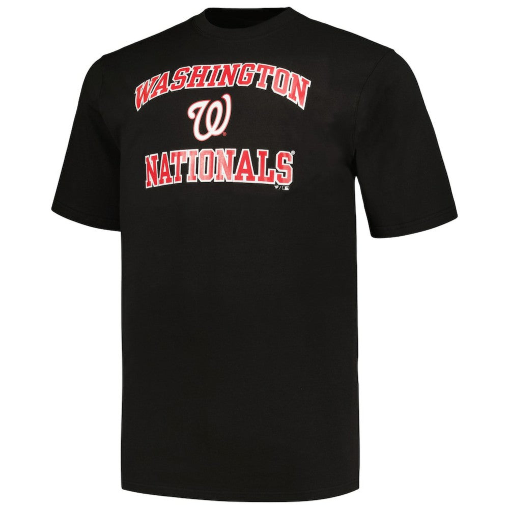 Washington Nationals Profile Big & Tall T-Shirt Combo Pack Black/Heather Gray