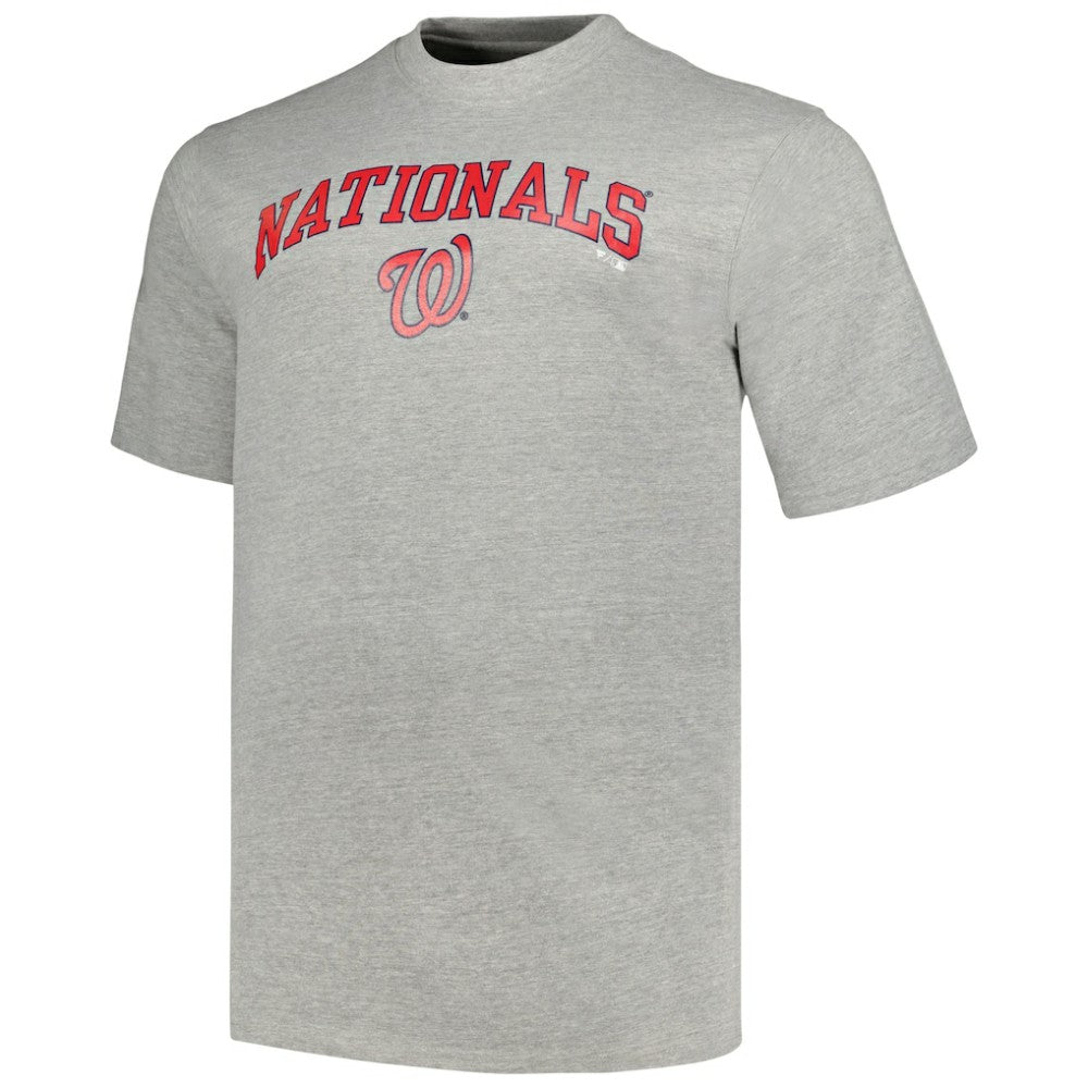 Washington Nationals Profile Big & Tall T-Shirt Combo Pack Black/Heather Gray