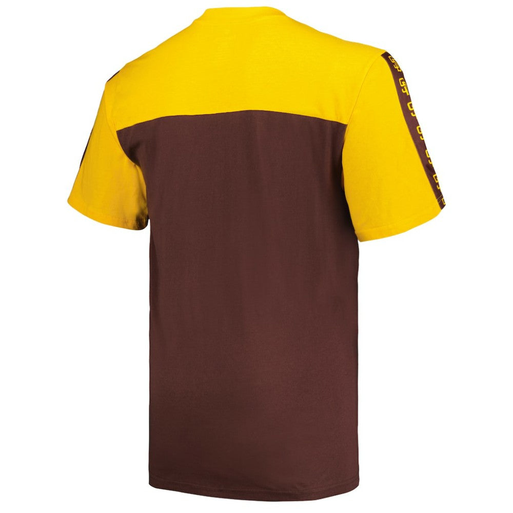 San Diego Padres Profile Big & Tall Yoke Knit T-Shirt Gold/Brown