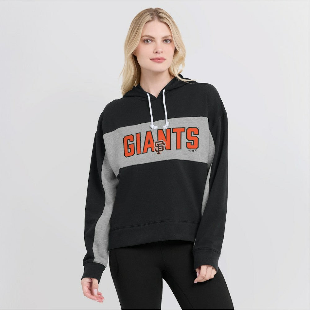 San Francisco Giants Women's Filled Stat Sheet Pullover Hoodie Black