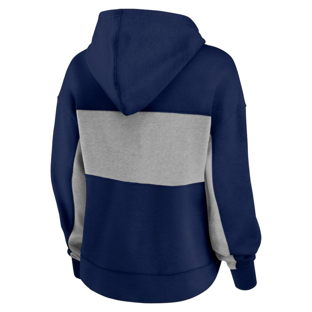 Houston Astros Women's Filled Stat Sheet Pullover Hoodie Navy
