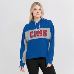 Chicago Cubs Women's Filled Stat Sheet Pullover Hoodie Royal
