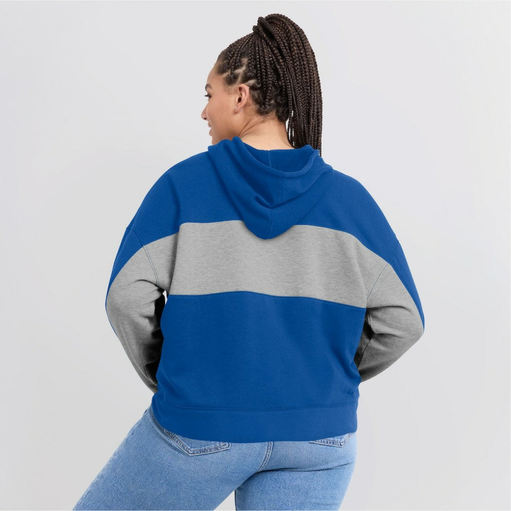 Chicago Cubs Women's Filled Stat Sheet Pullover Hoodie Royal