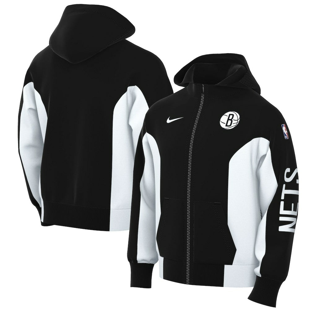 Brooklyn Nets 2023/24 Authentic Showtime Full-Zip Hoodie - Black online