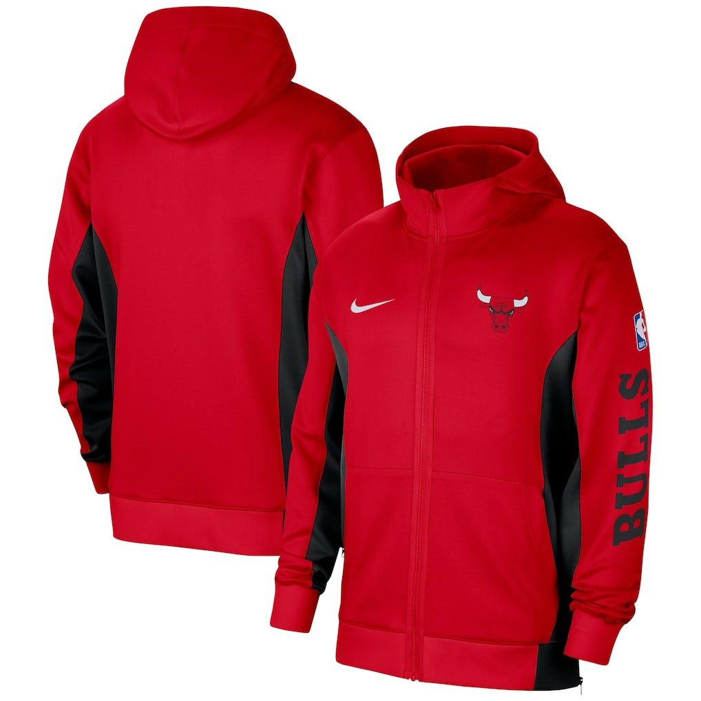 Chicago Bulls 2023/24 Authentic Showtime Full-Zip Hoodie - Red online