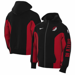 Portland Trail Blazers 2023/24 Authentic Showtime Full-Zip Hoodie - Black cheap