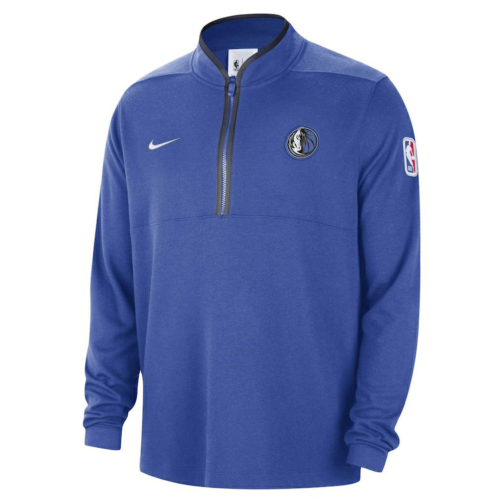 Dallas Mavericks Authentic Performance Half-Zip Jacket sale - Blue discount