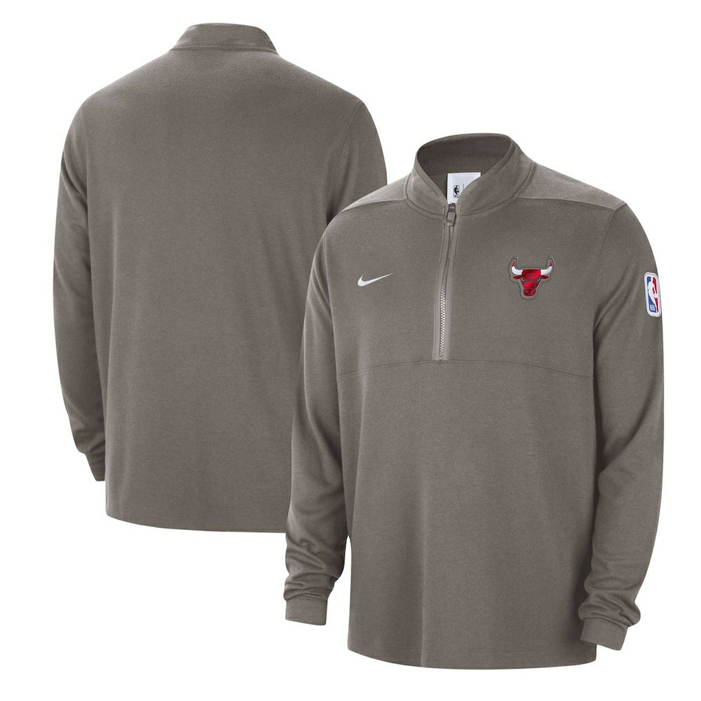 Chicago Bulls Authentic Performance Half-Zip Jacket - Olive cheap