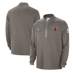 Chicago Bulls Authentic Performance Half-Zip Jacket - Olive cheap