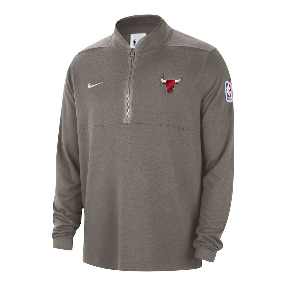 Chicago Bulls Authentic Performance Half-Zip Jacket - Olive cheap