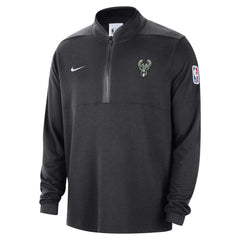 Milwaukee Bucks Authentic Performance Half-Zip Jacket - Black sale