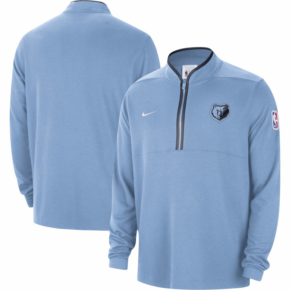Memphis Grizzlies Authentic Performance Half-Zip Jacket - Light Blue online