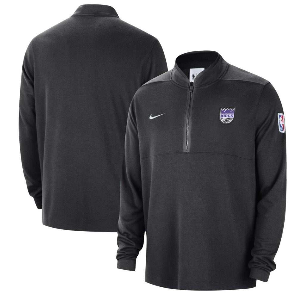 Sacramento Kings Authentic Performance Half-Zip Jacket - Black sale